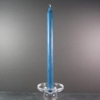 29cm Classic Column Rustic Dinner Candles - Petrol Blue / Teal
